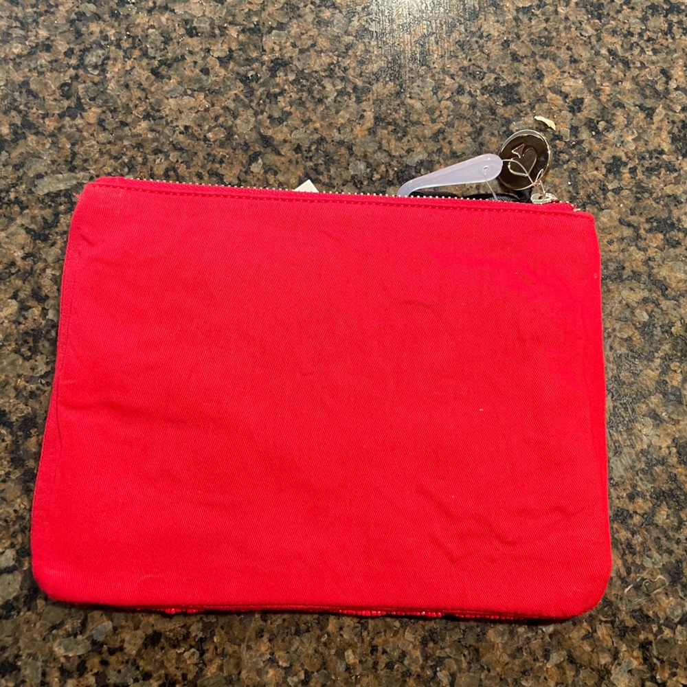 Red Beaded Pouch - Going to Target - Picture 2 of 2